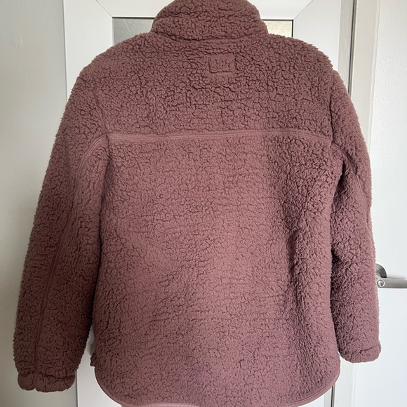 Sherpa Half-Zip Elevated Trim Sweatshirt - Picture 4 of 5